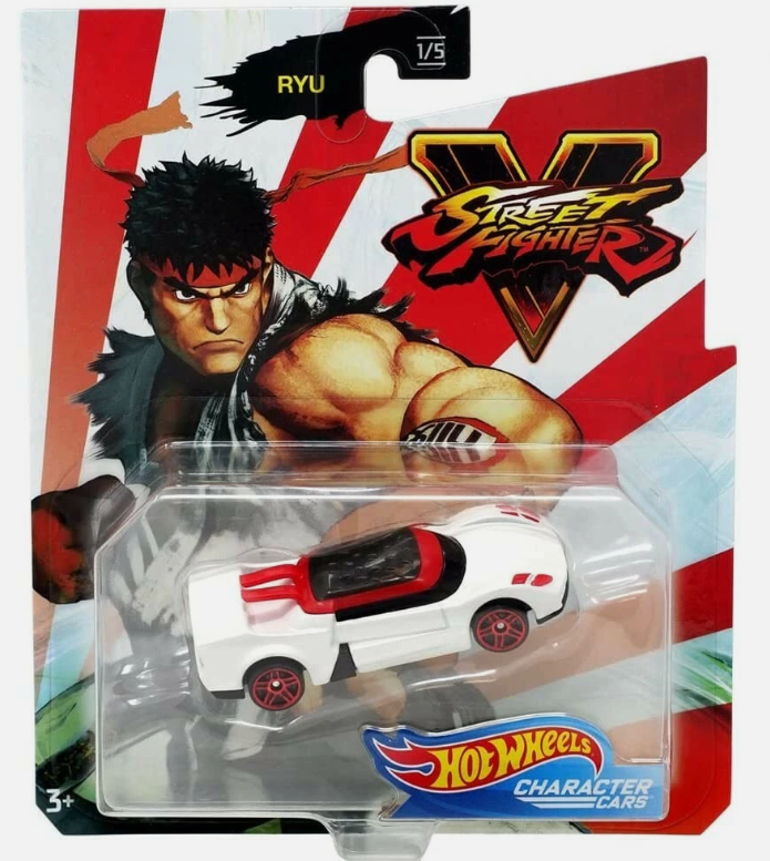 Ryu Street Fighter Hot Wheels Die-Cast